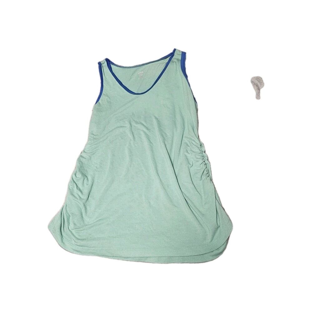 a.n.a Side-Ruched Colorblock Tank Top Plus Size 1X Msrp $26.00